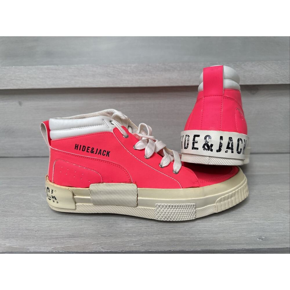 HIDE & JACK Women’s Sneaker’s-Pink/Red-Size 37 Or U.S. 6.5-Made In Italy